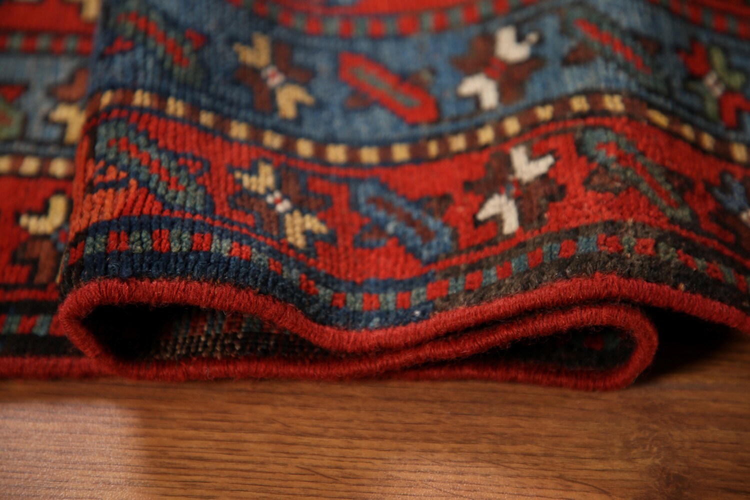 Pre-1900 Antique Vegetable Dye Kazak Oriental Rug 4x8