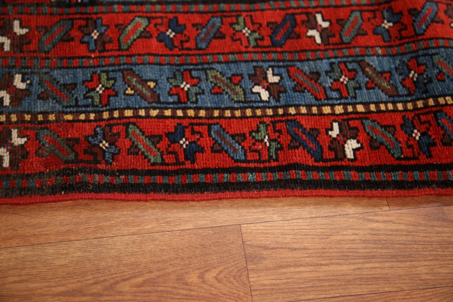Pre-1900 Antique Vegetable Dye Kazak Oriental Rug 4x8