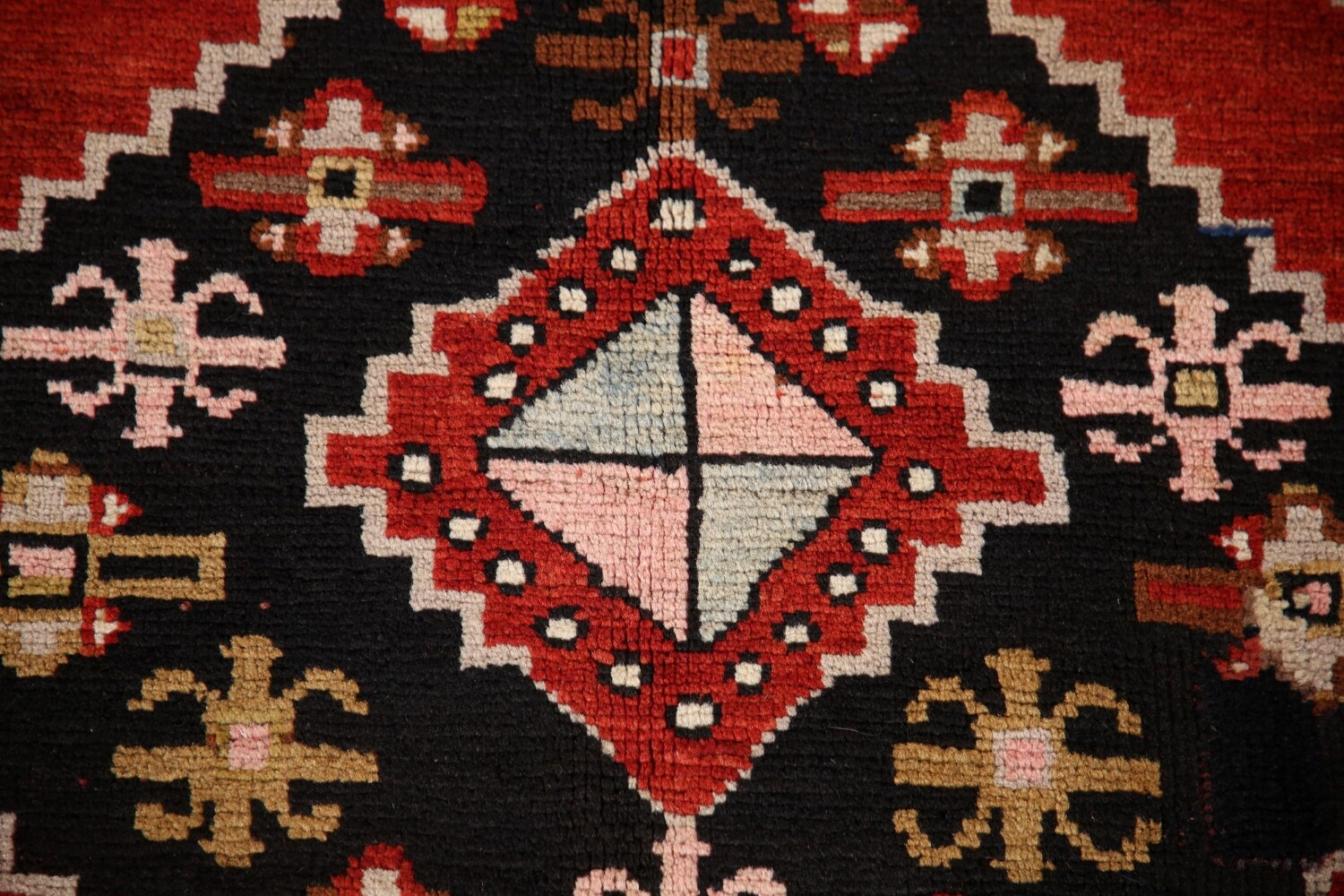 100% Vegetable Dye Antique Shirvan Oriental Area Rug 4x8