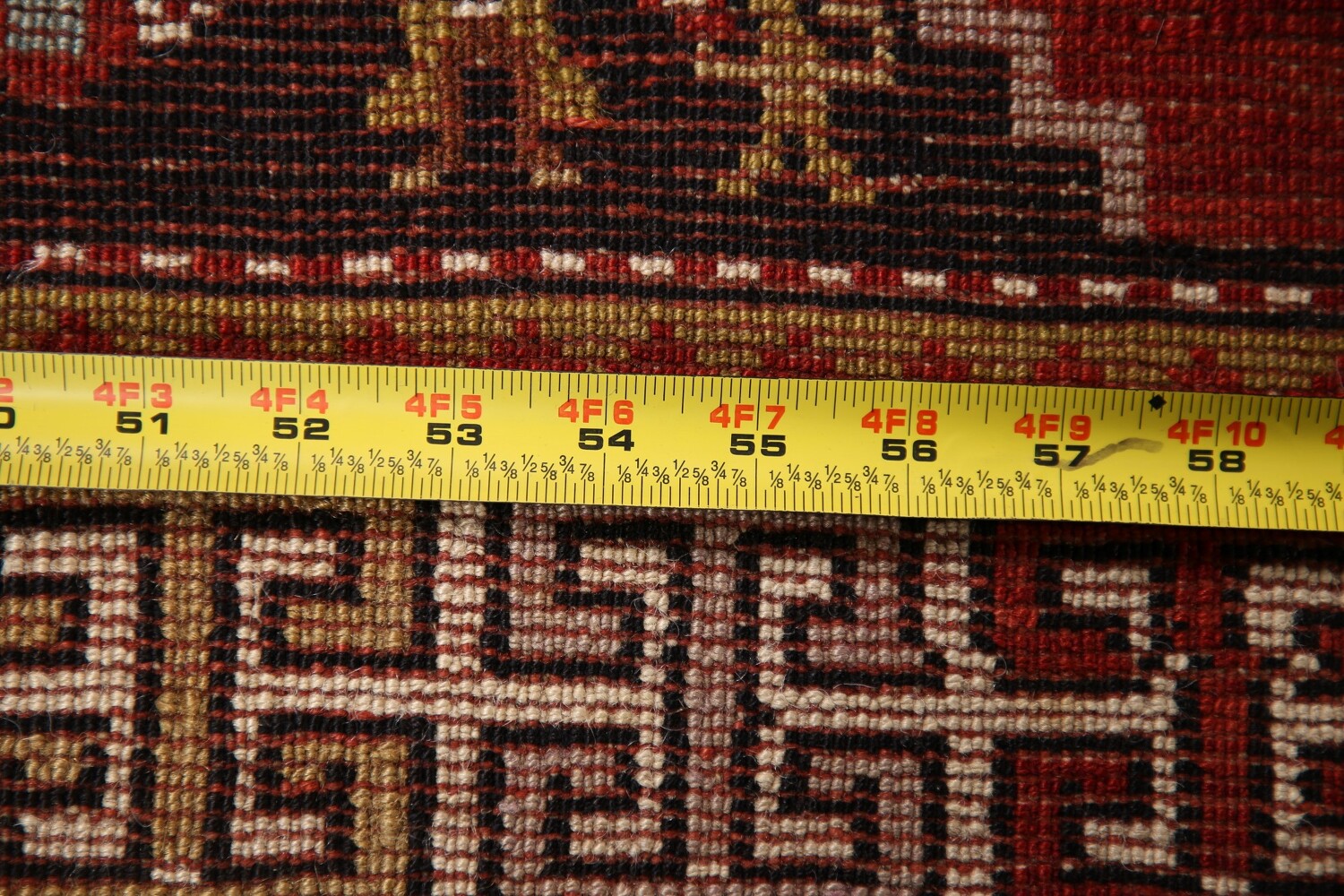 100% Vegetable Dye Antique Shirvan Oriental Area Rug 4x8