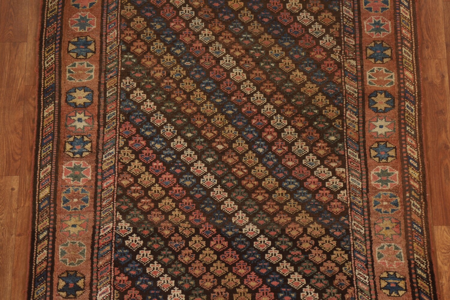 Pre-1900 Antique Vegetable Dye Kazak Oriental Area Rug 4x8