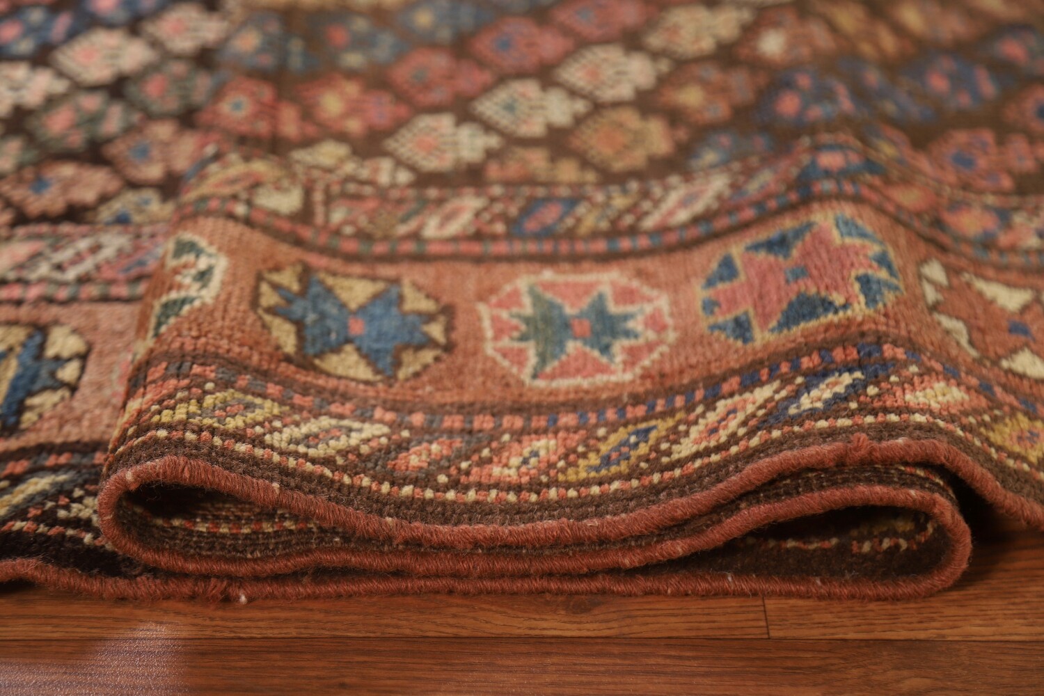 Pre-1900 Antique Vegetable Dye Kazak Oriental Area Rug 4x8