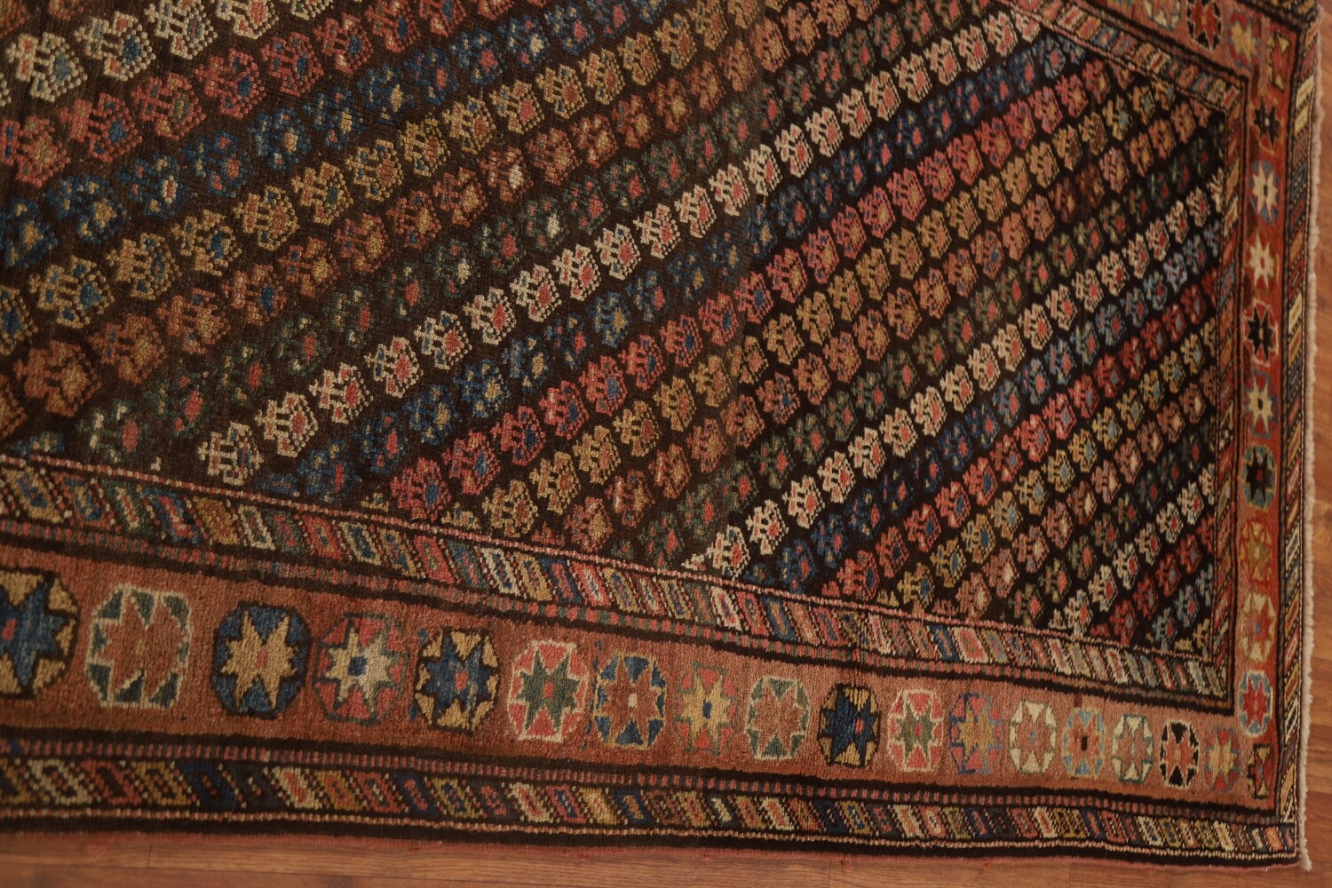 Pre-1900 Antique Vegetable Dye Kazak Oriental Area Rug 4x8