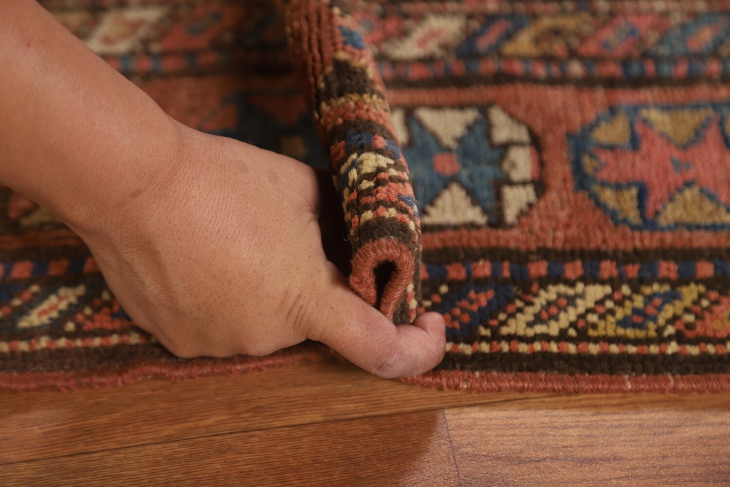 Pre-1900 Antique Vegetable Dye Kazak Oriental Area Rug 4x8