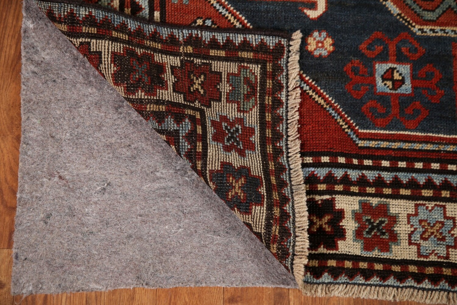 Pre-1900 Antique Vegetable Dye Kazak Oriental Area Rug 4x8