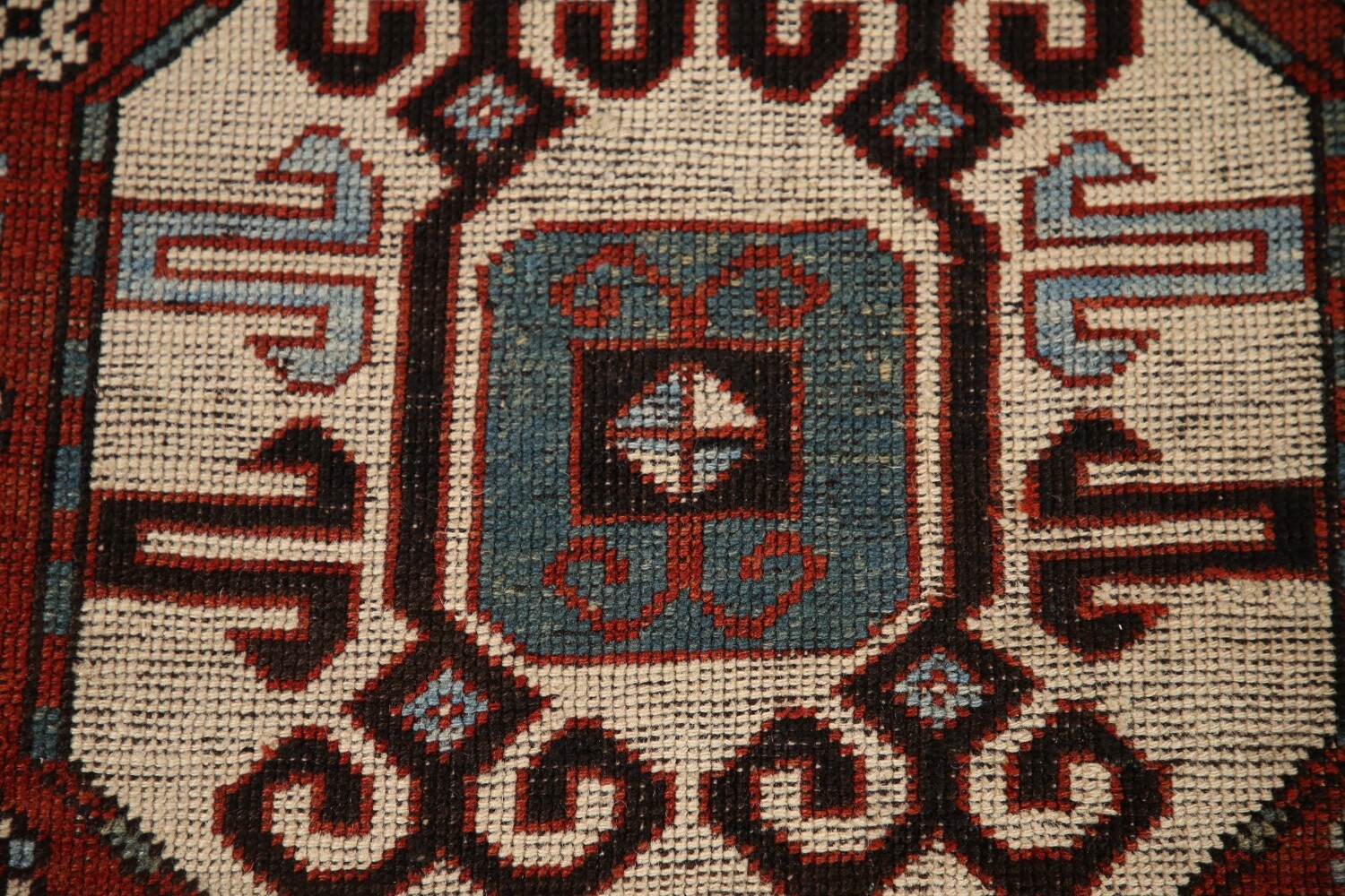 Pre-1900 Antique Vegetable Dye Kazak Oriental Area Rug 4x8
