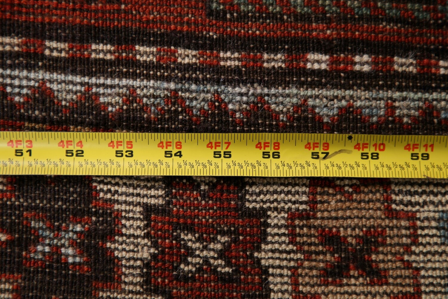 Pre-1900 Antique Vegetable Dye Kazak Oriental Area Rug 4x8