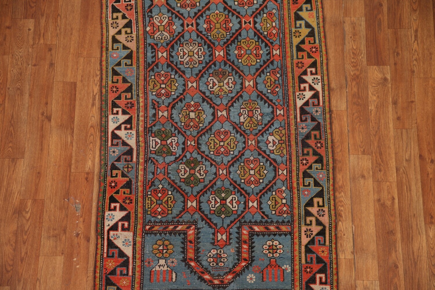 Pre-1900 Antique Vegetable Dye Kazak Oriental Area Rug 3x5