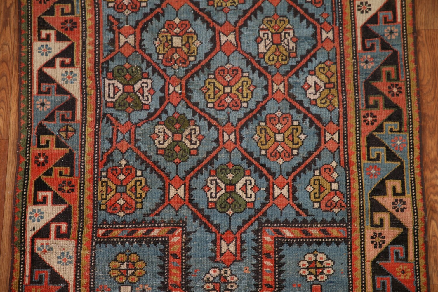 Pre-1900 Antique Vegetable Dye Kazak Oriental Area Rug 3x5