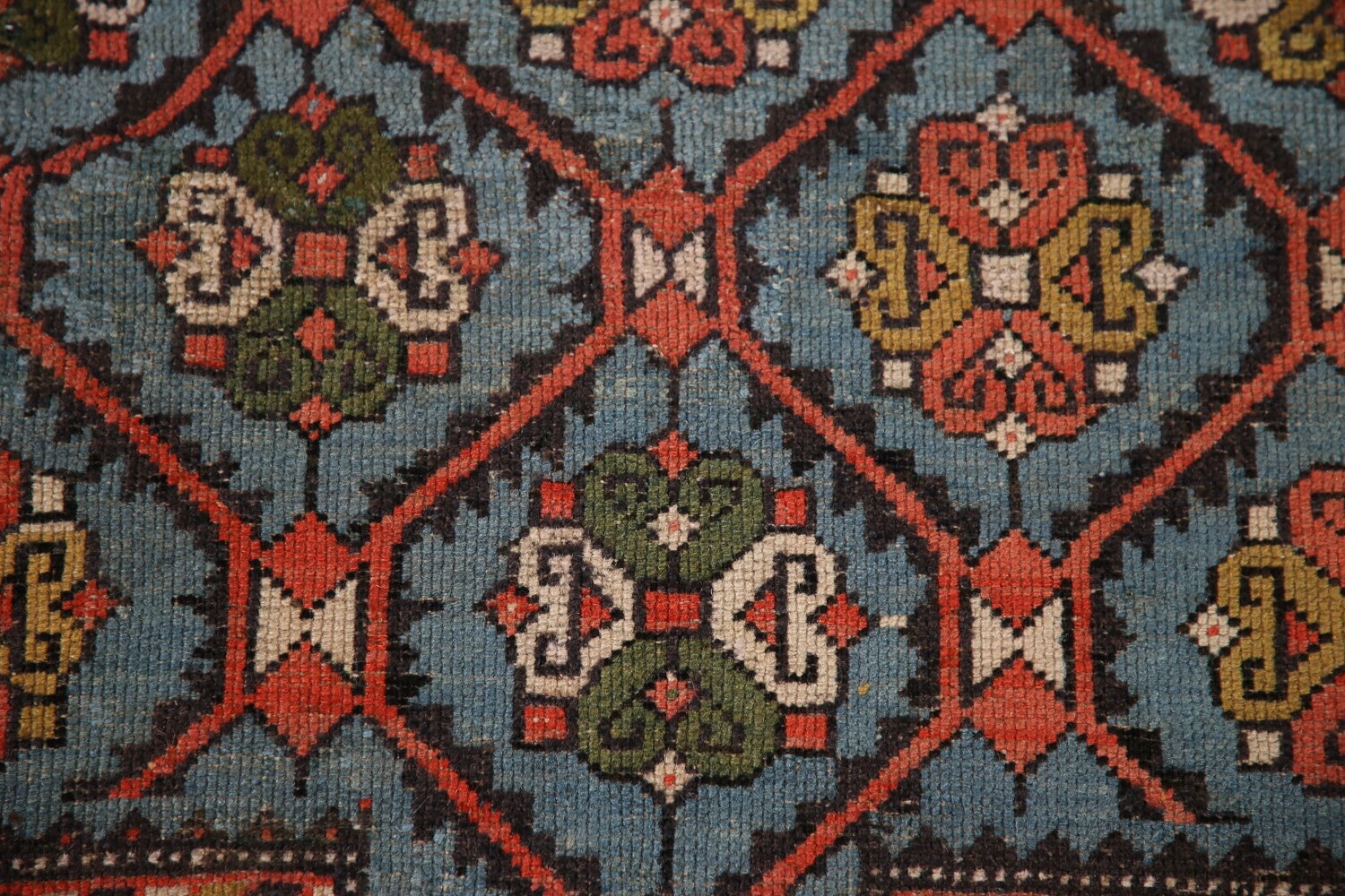 Pre-1900 Antique Vegetable Dye Kazak Oriental Area Rug 3x5