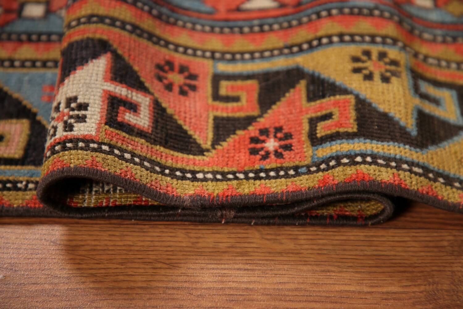 Pre-1900 Antique Vegetable Dye Kazak Oriental Area Rug 3x5