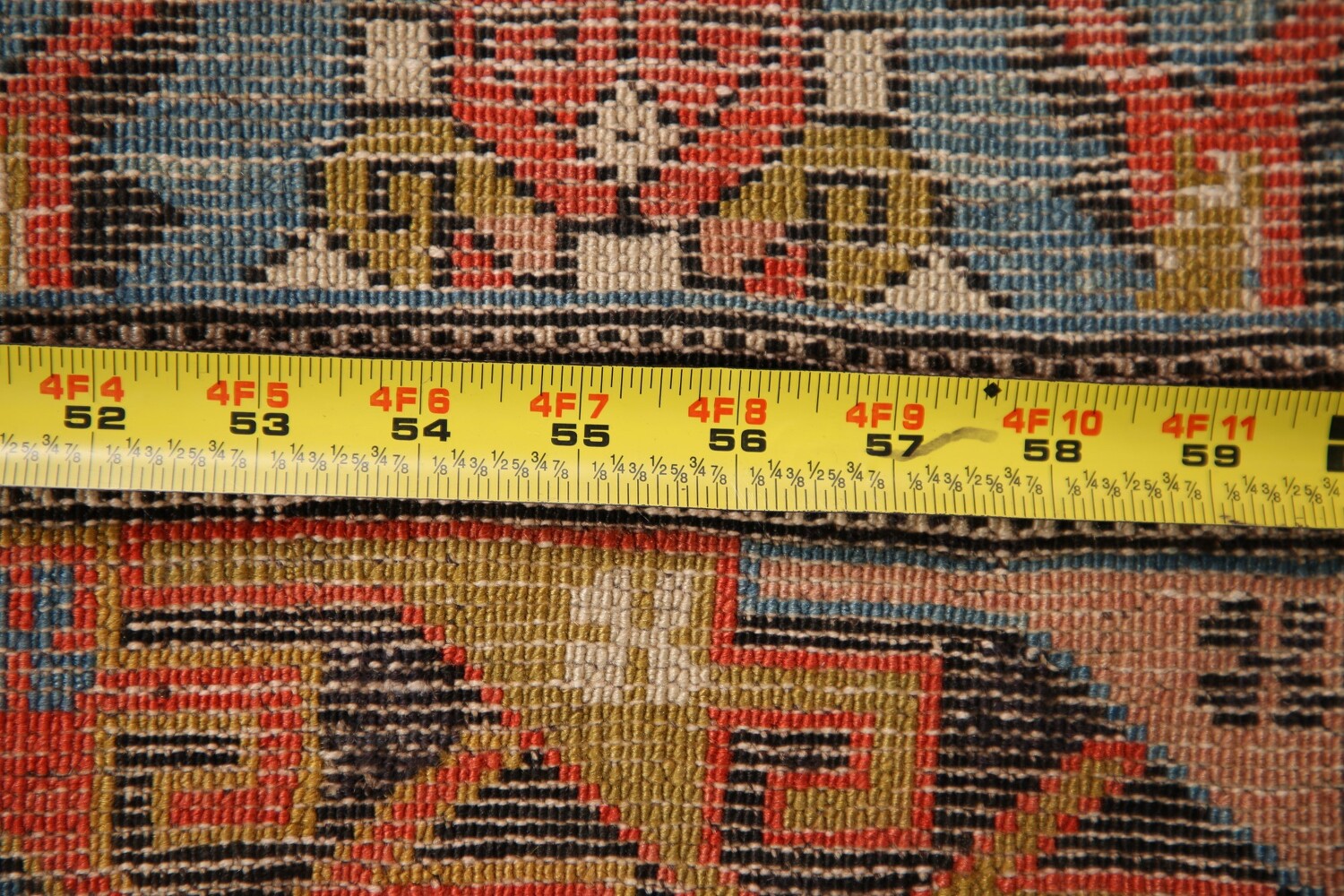 Pre-1900 Antique Vegetable Dye Kazak Oriental Area Rug 3x5