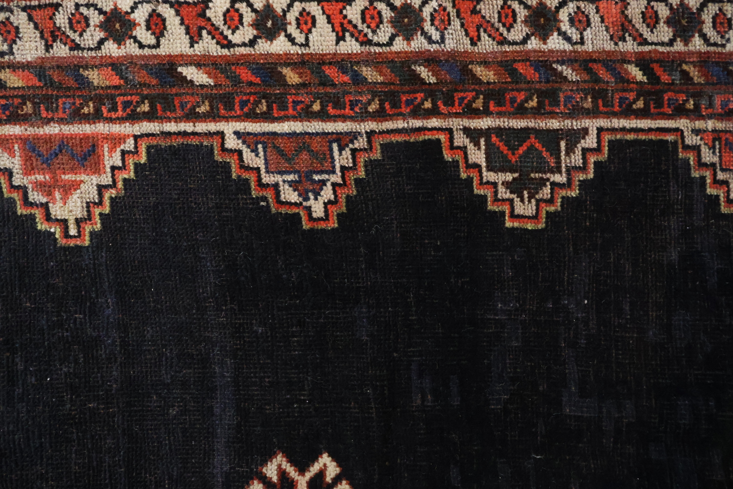 Pre-1900 Antique Vegetable Dye Ghashghaie Persian Area Rug 10x13