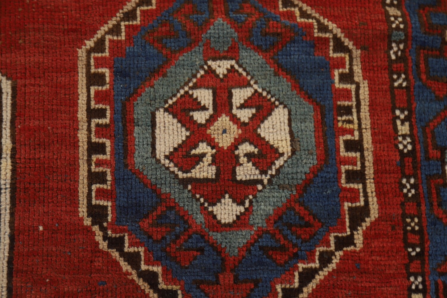 Pre-1900 Antique Vegetable Dye Kazak Oriental Area Rug 4x7