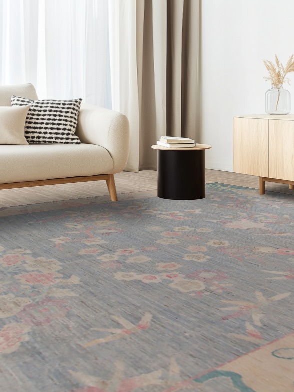 Vegetable Dye Oushak Turkish Area Rug 10x13