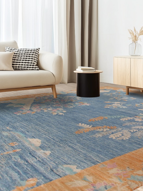 Vegetable Dye Oushak Turkish Area Rug 10x13