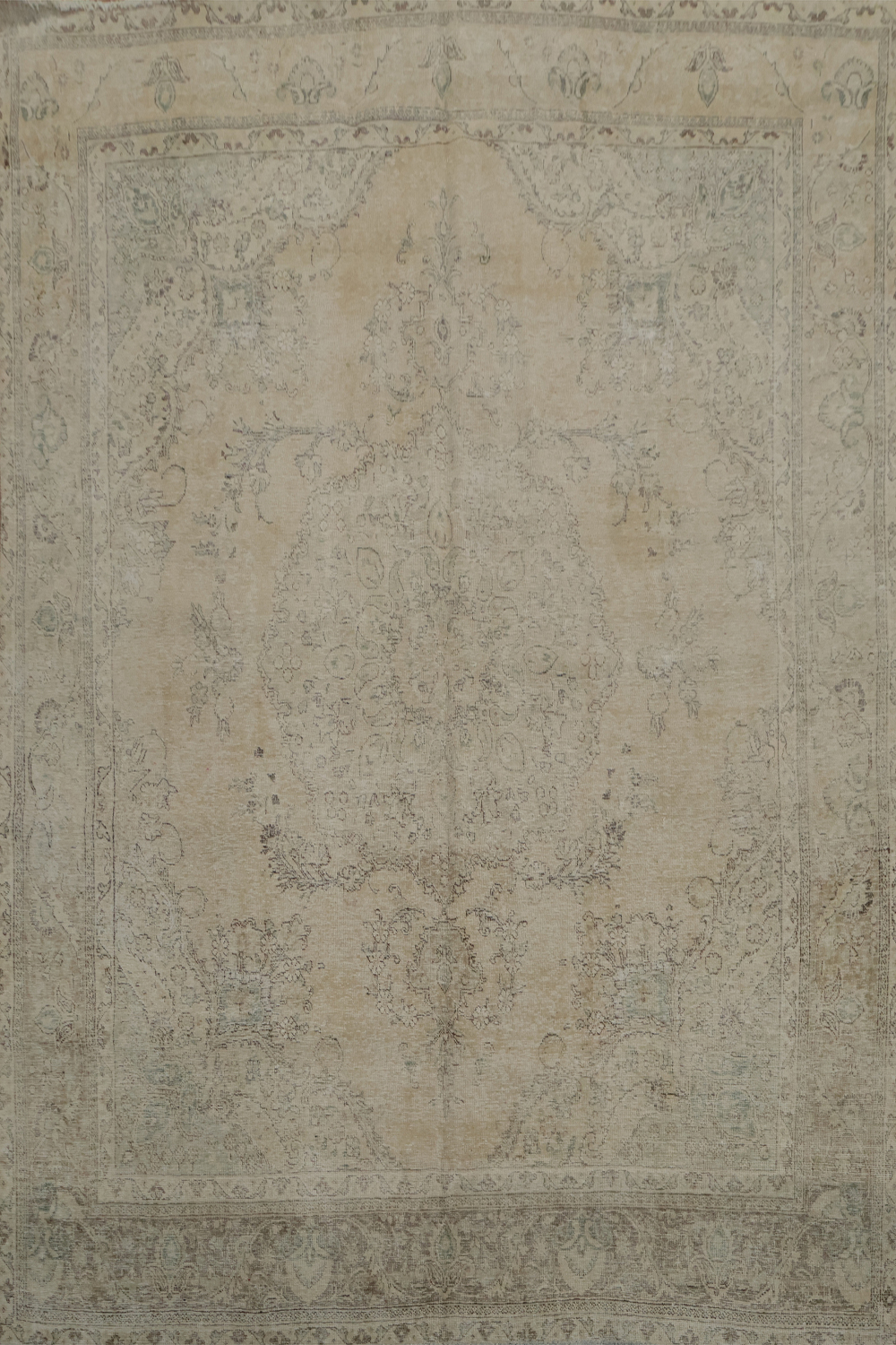 Neutral Toned Persian Area Rug 10x12 with Subtle Ornate Patterns