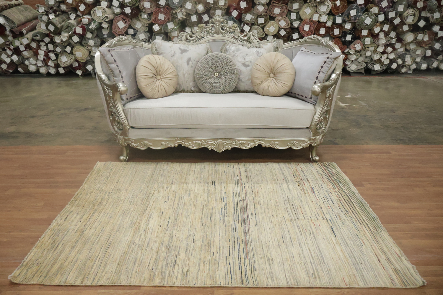All-Over Gabbeh Kashkoli Oriental Area Rug 5x7