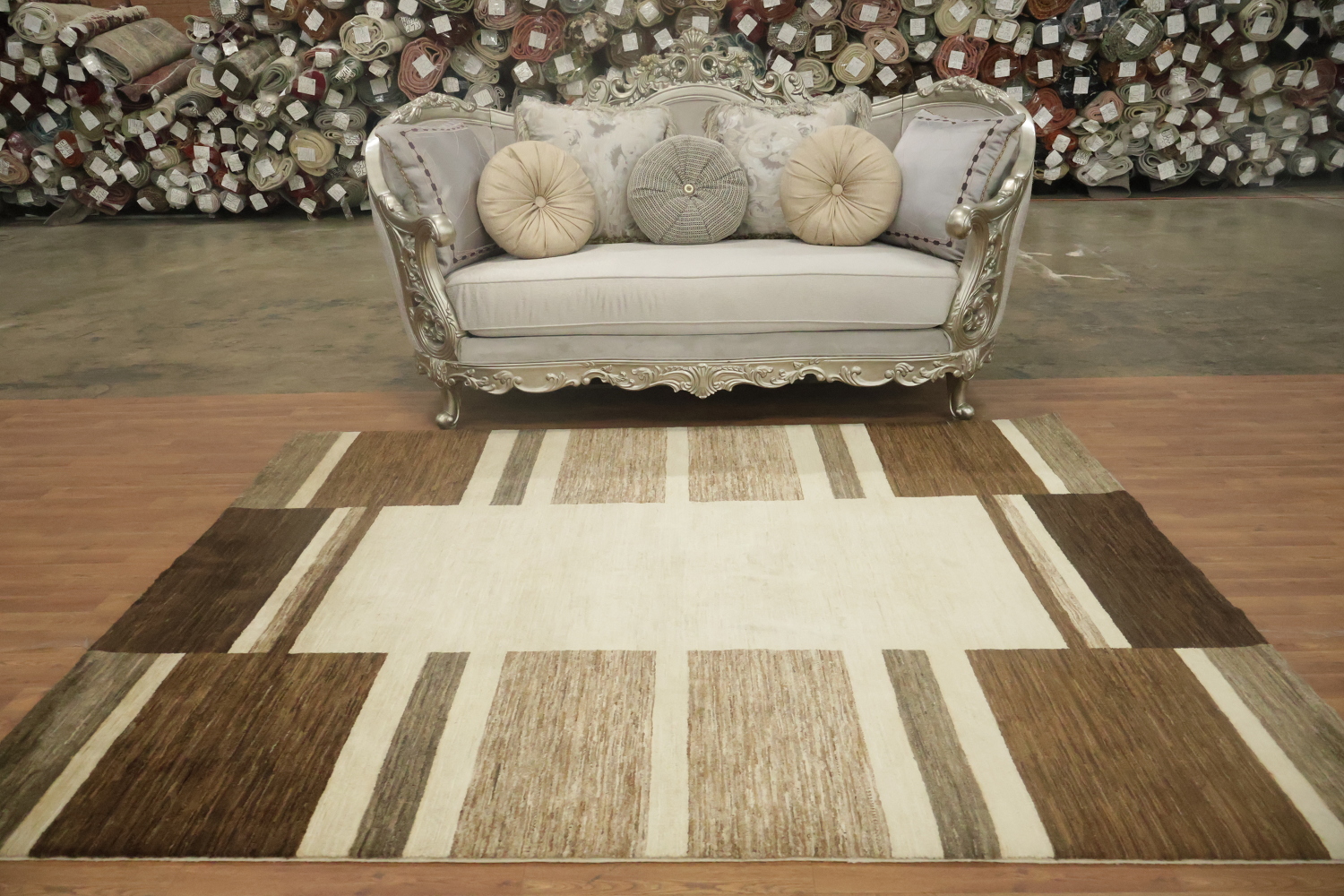 Geometric Gabbeh Kashkoli Wool Area Rug 6x8
