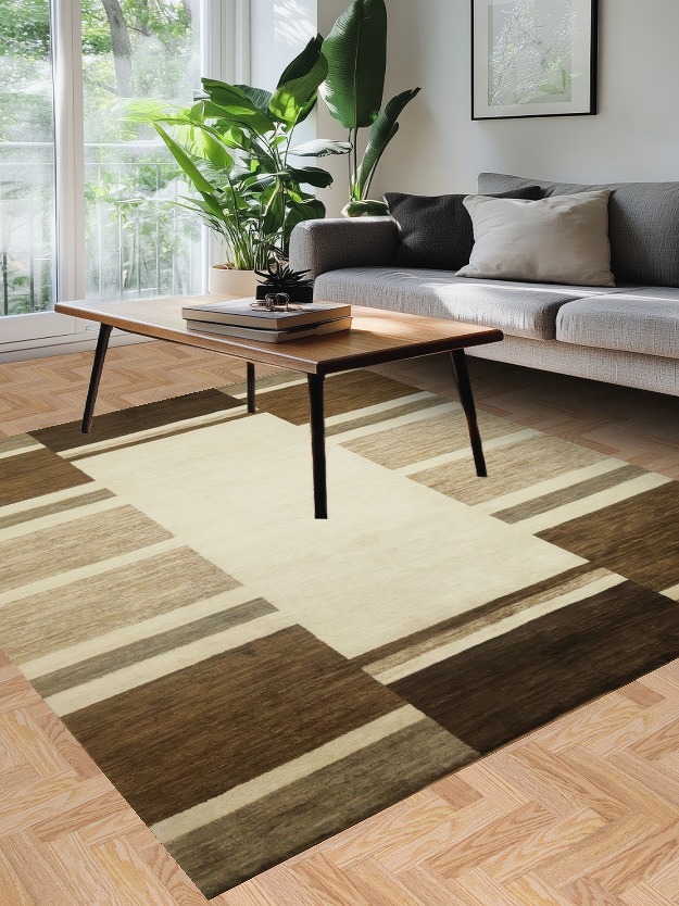 Geometric Gabbeh Kashkoli Wool Area Rug 6x8