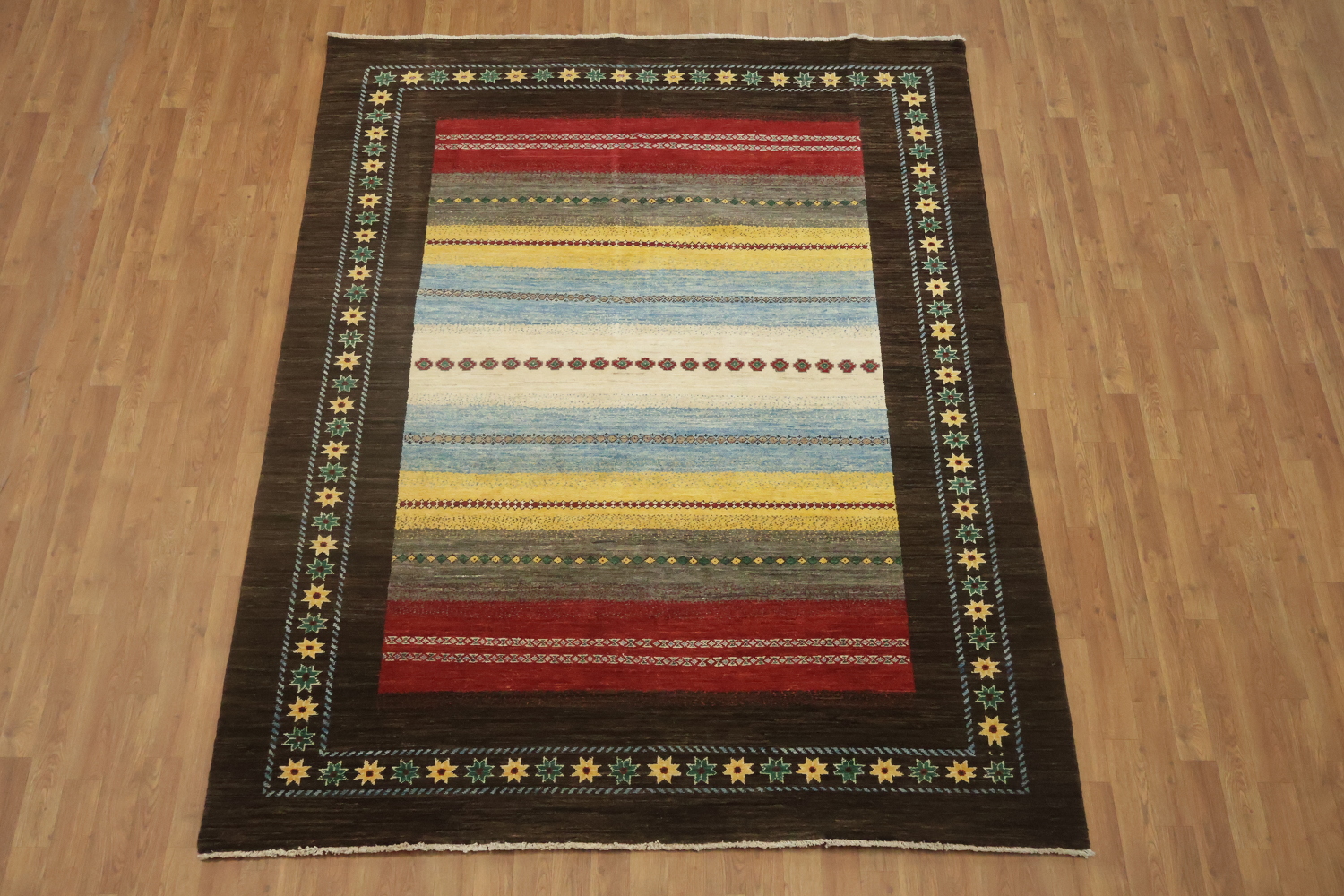 Handmade Gabbeh Kashkoli Oriental Area Rug 6x8