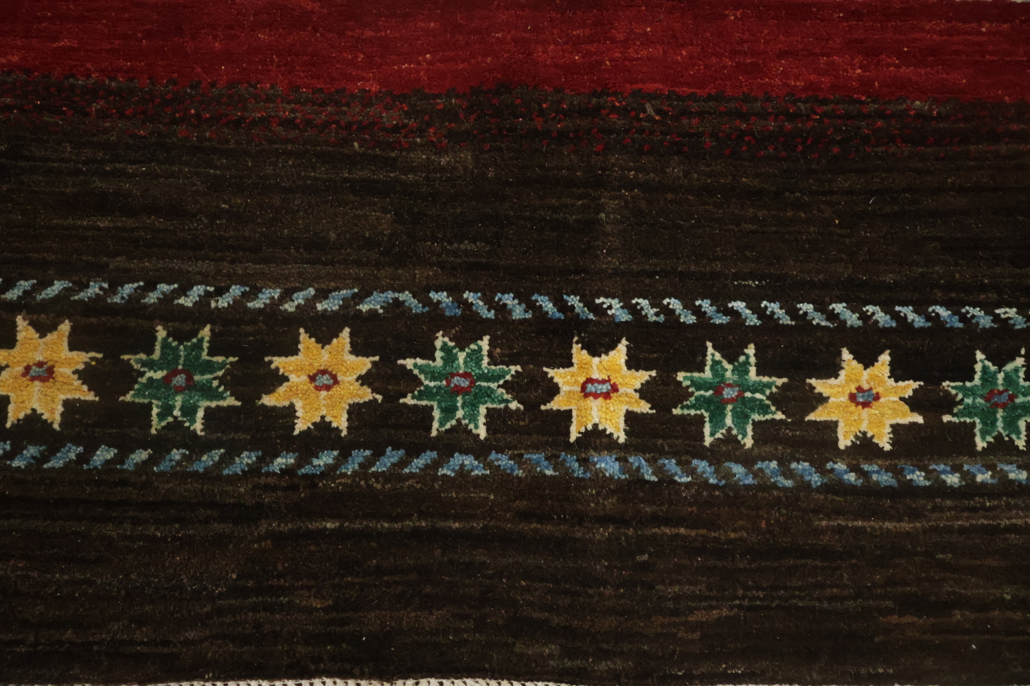 Handmade Gabbeh Kashkoli Oriental Area Rug 6x8