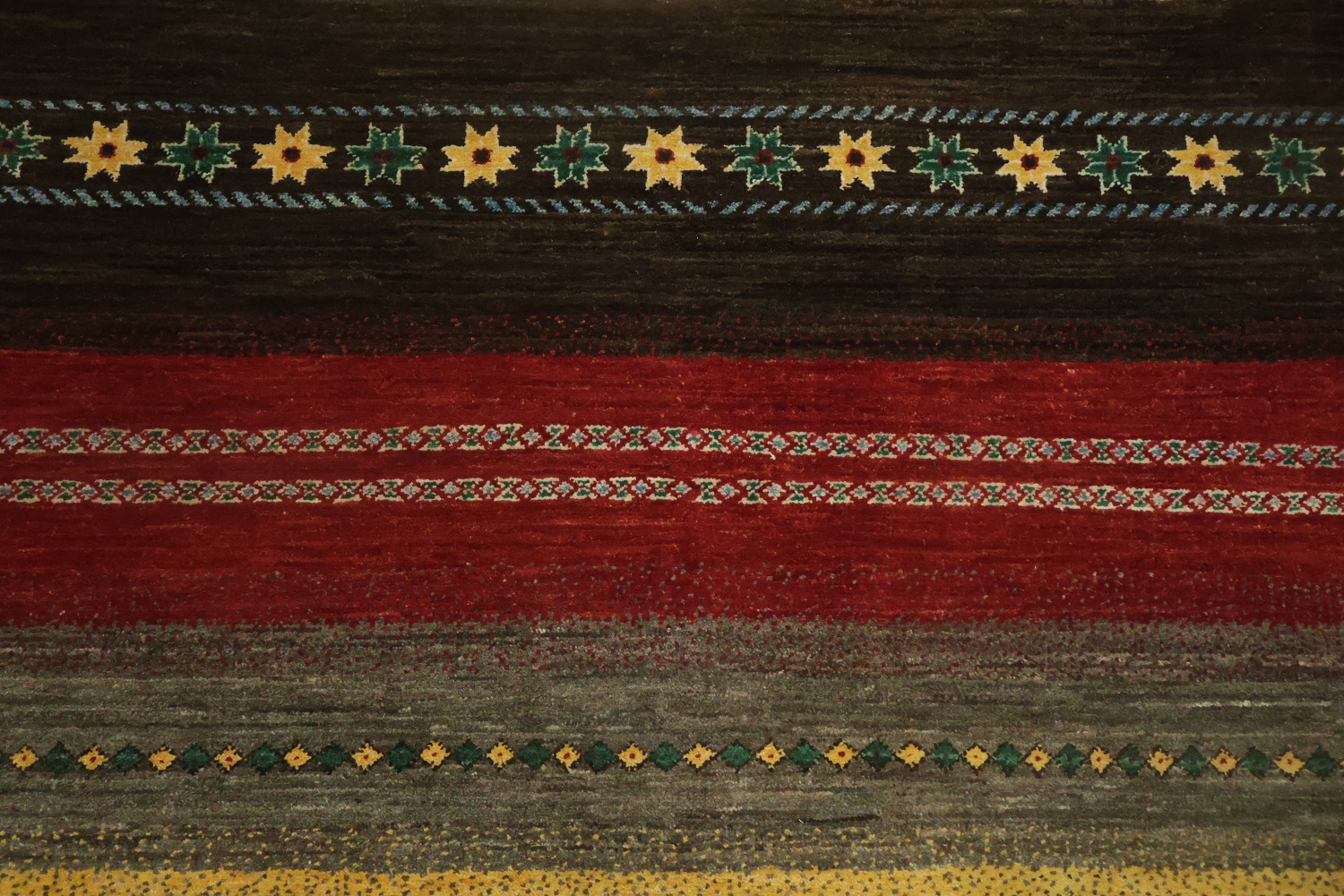 Handmade Gabbeh Kashkoli Oriental Area Rug 6x8