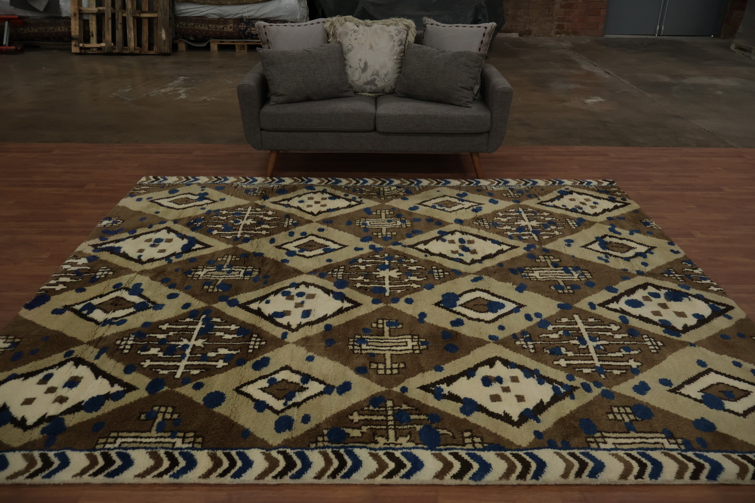 Diamond Pattern Moroccan Area Rug 8x10 Blend of Tradition and Style