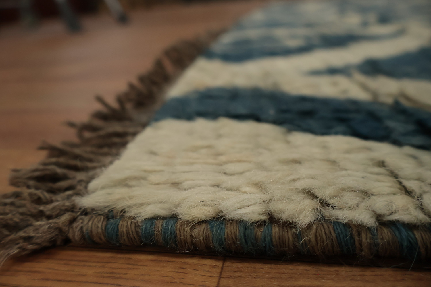 Geometric Moroccan Shaggy Oriental Area Rug 9x11