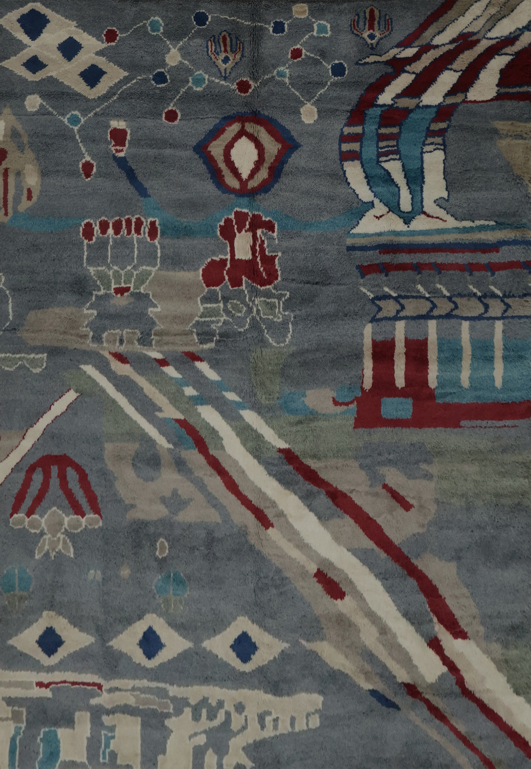 Artistic Flair Abstract Patterns in Moroccan Area Rug 8x10