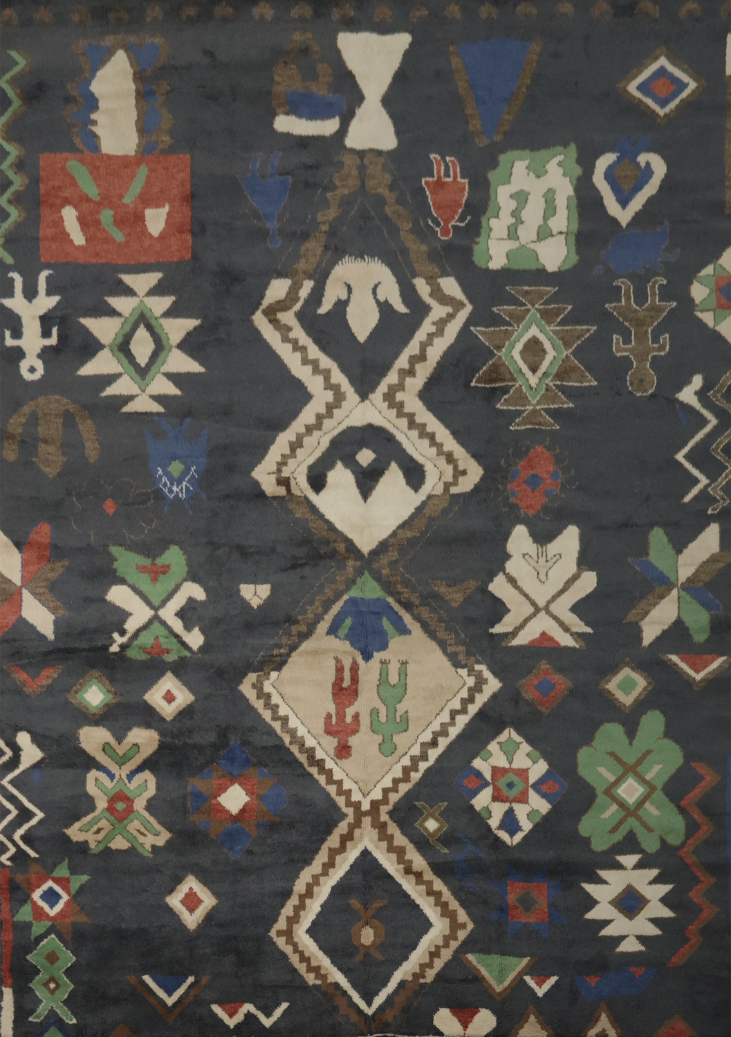 Bohemian Moroccan Large Rug 12x15 with Intricate Geometric Patterns