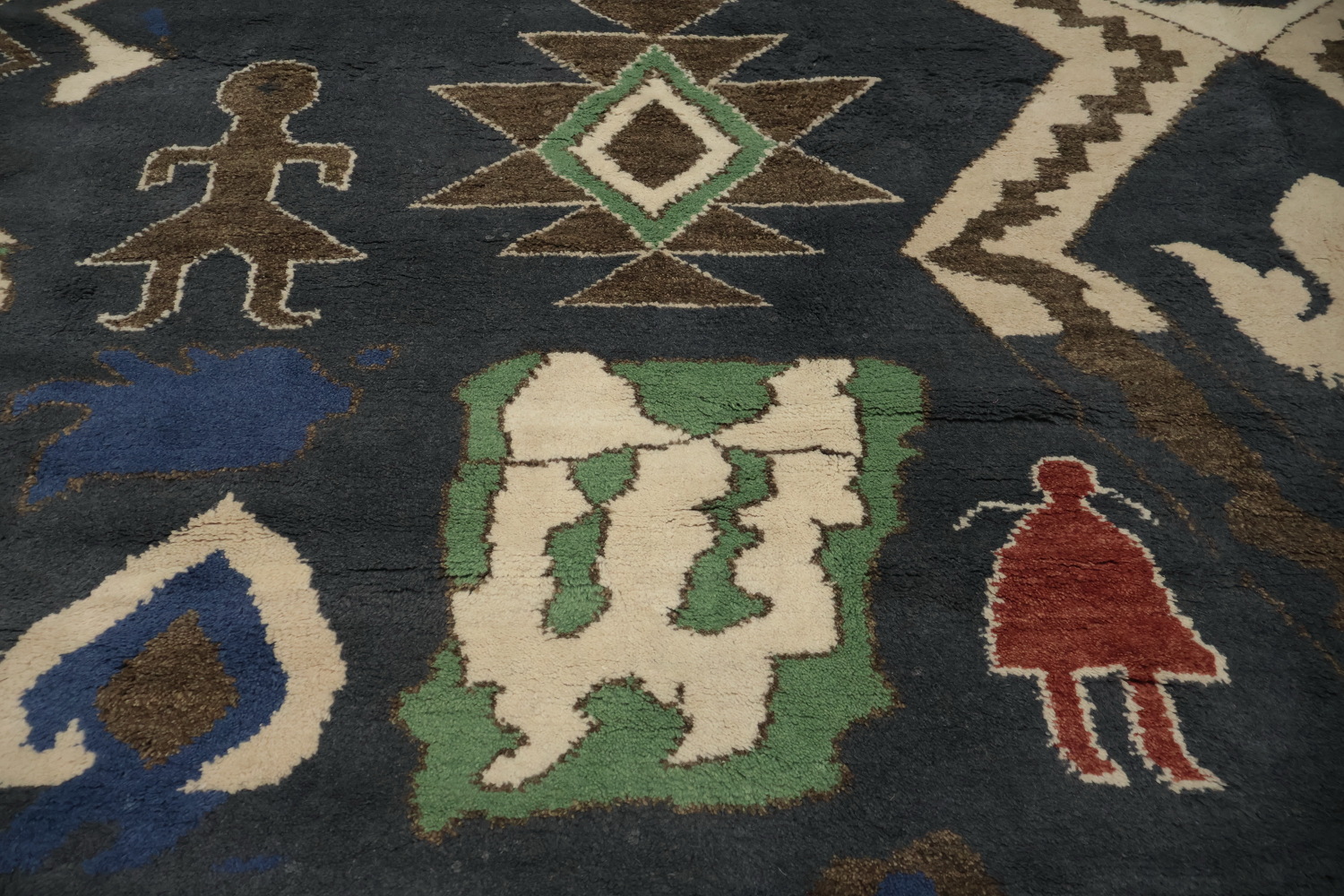 Bohemian Moroccan Large Rug 12x15 with Intricate Geometric Patterns