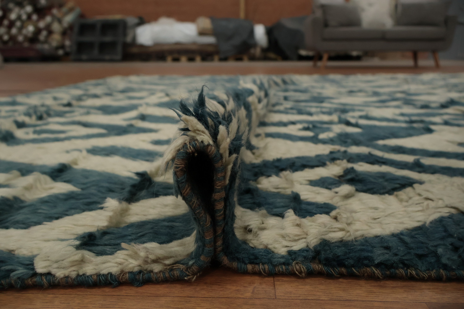 Striking Moroccan Shaggy Area Rug 9x11 Elevate Your Home Decor