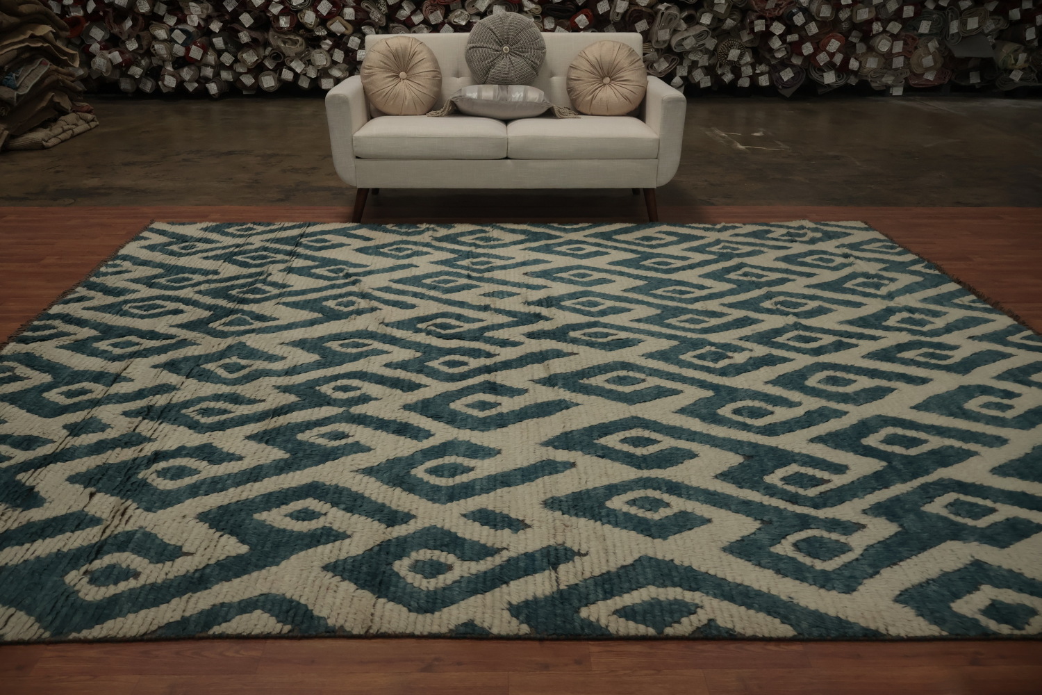 Geometric Moroccan Shaggy Area Rug 9x11 Add a Touch of Modern