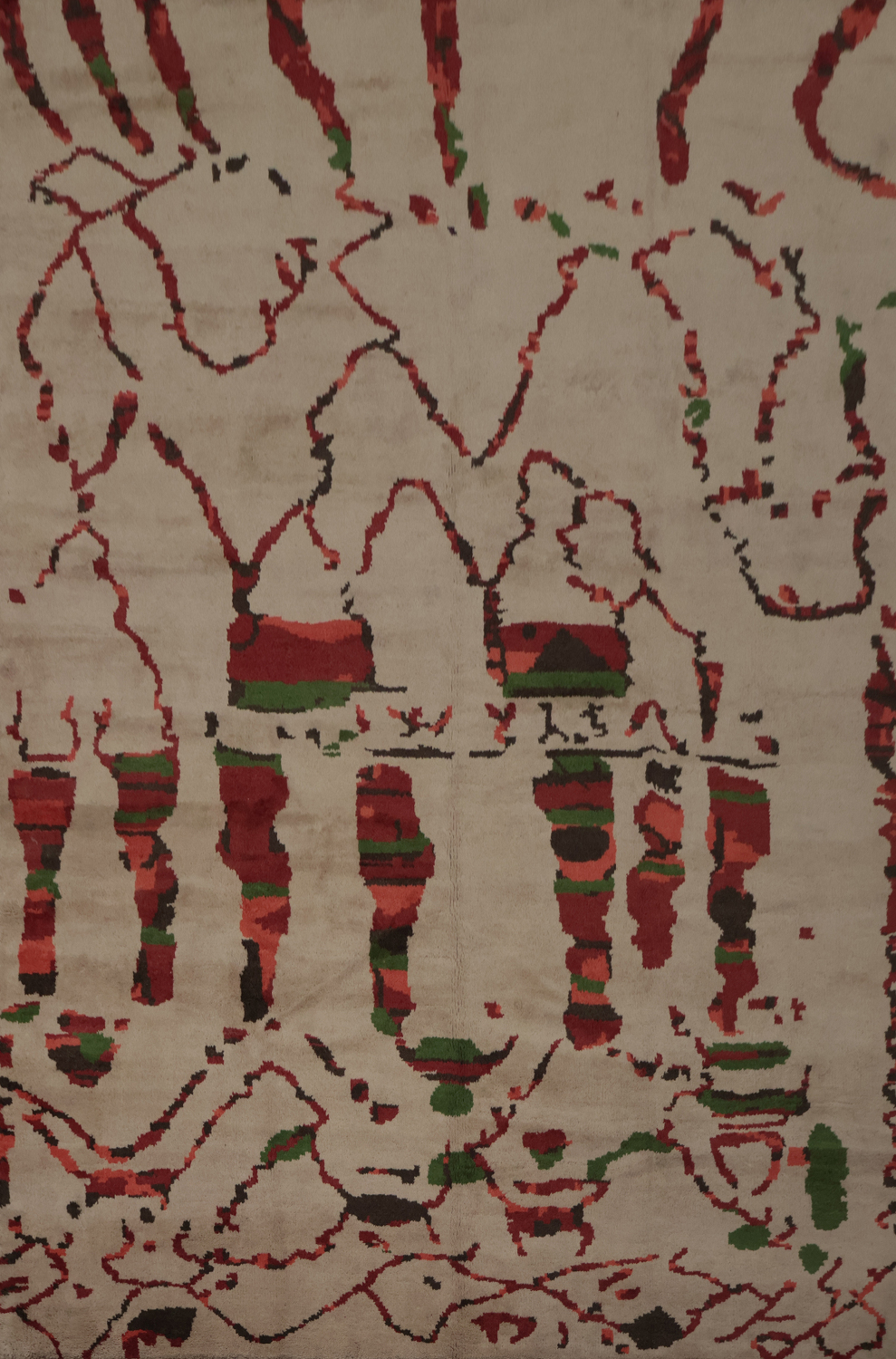Intricate Moroccan Abstract Area Rug 9x12 for Unique Interior Style