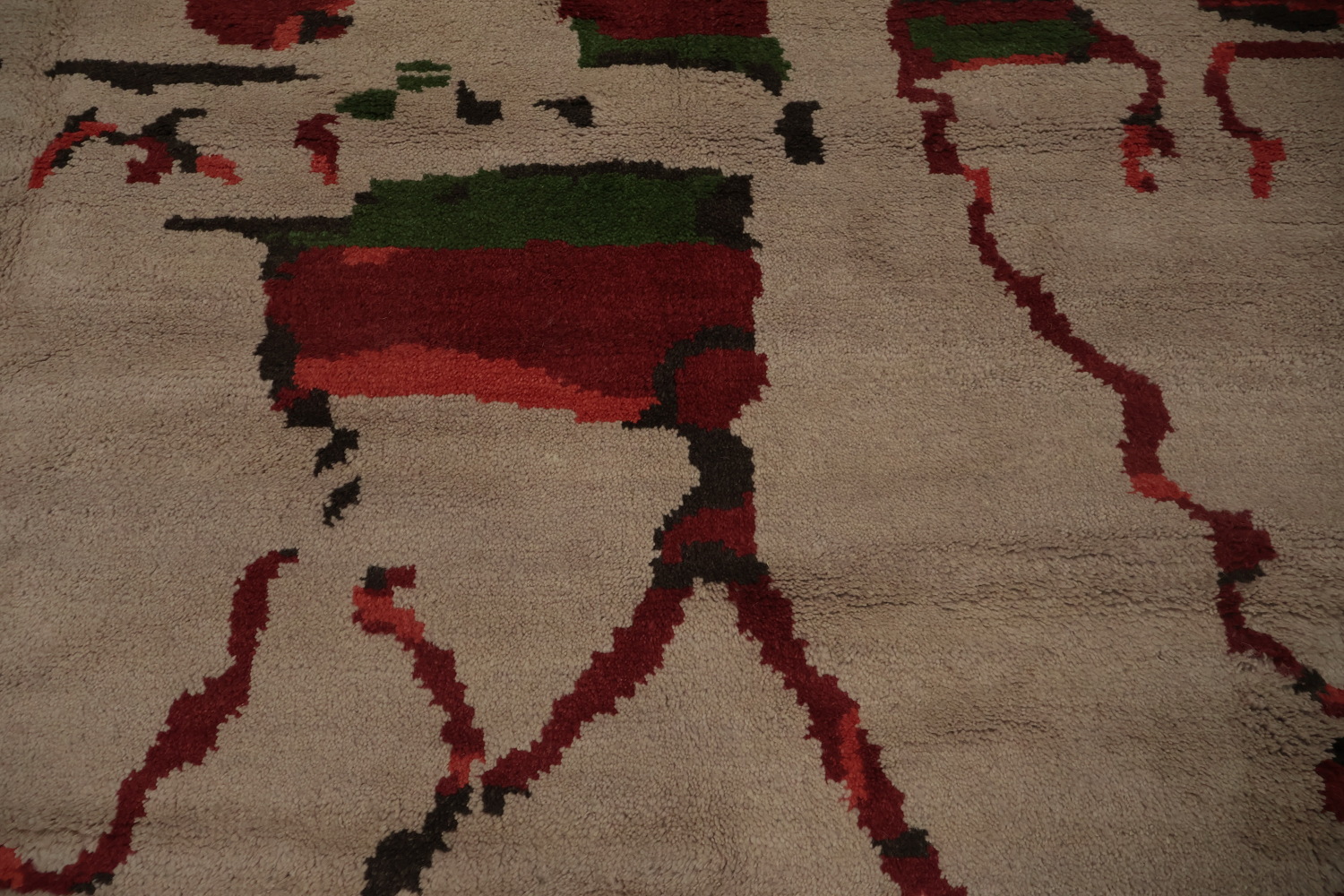 Intricate Moroccan Abstract Area Rug 9x12 for Unique Interior Style