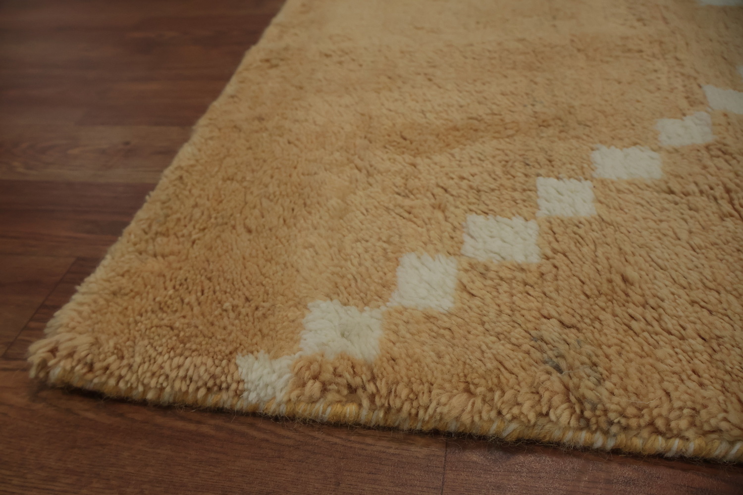 Large Moroccan Wool Area Rug 9x12 with Earthy Tone Design