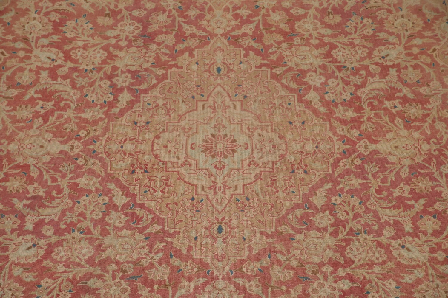 Antique Vegetable Dye Kashan Persian Area Rug 9x13