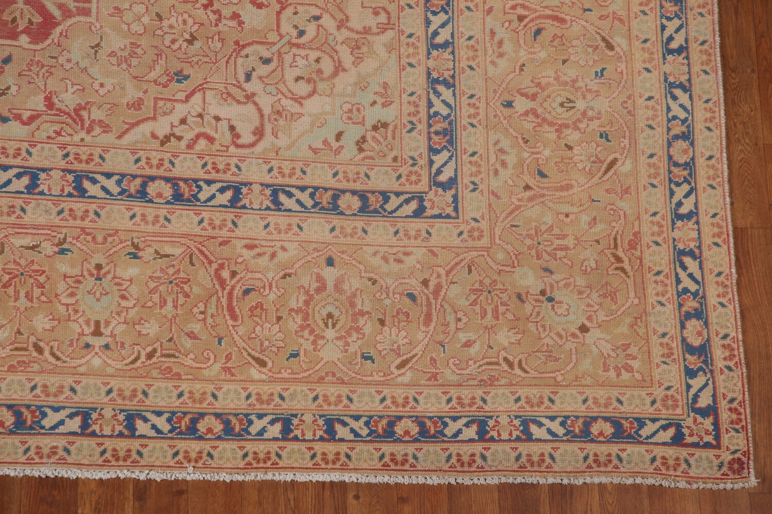 Antique Vegetable Dye Kashan Persian Area Rug 9x13