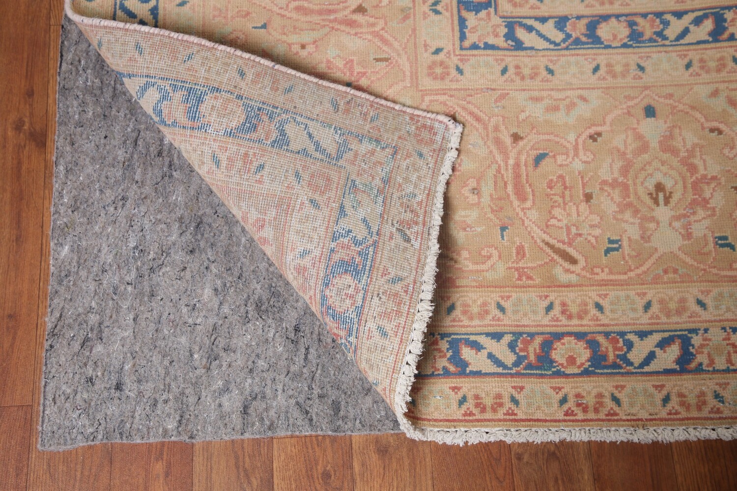 Antique Vegetable Dye Kashan Persian Area Rug 9x13