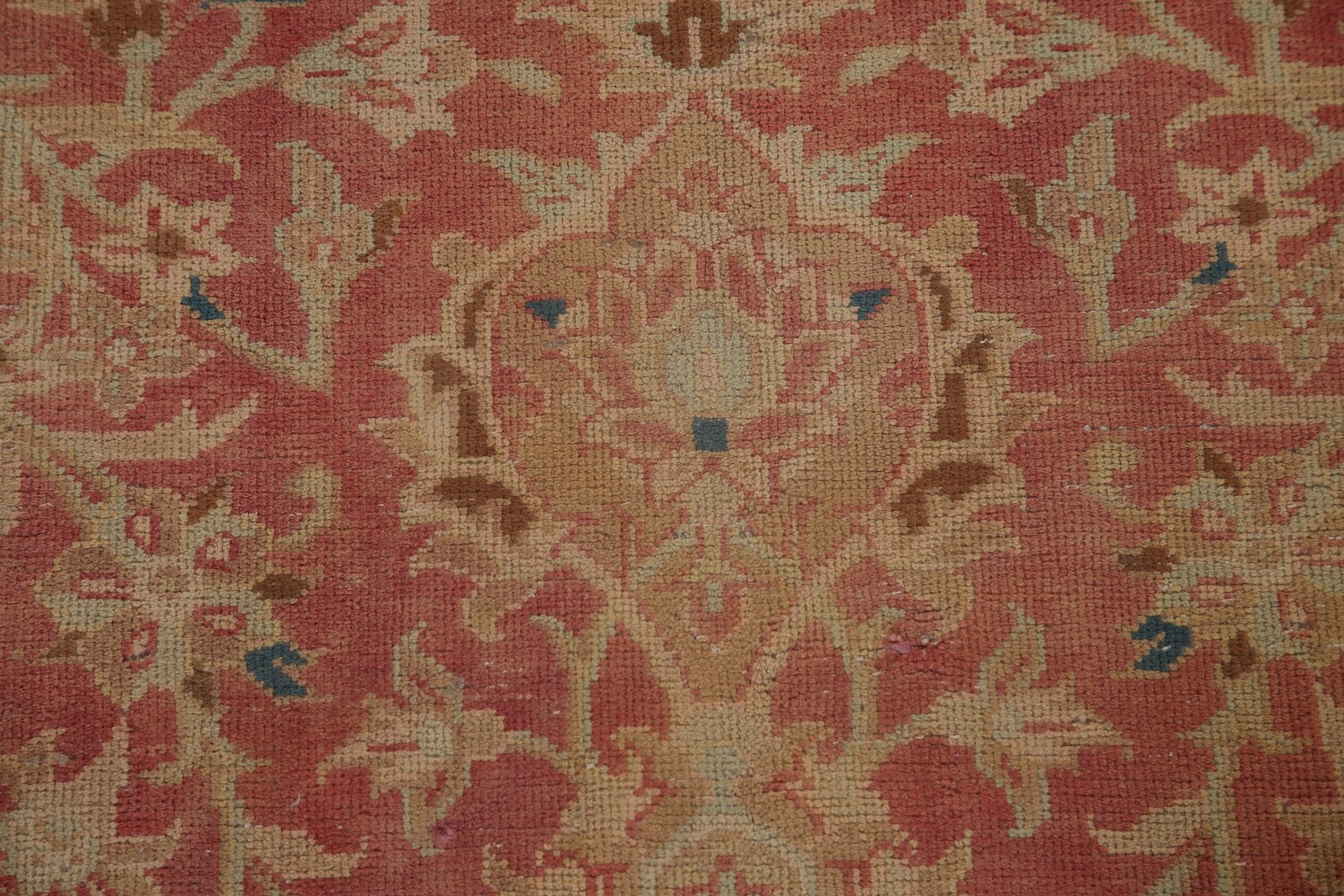 Antique Vegetable Dye Kashan Persian Area Rug 9x13