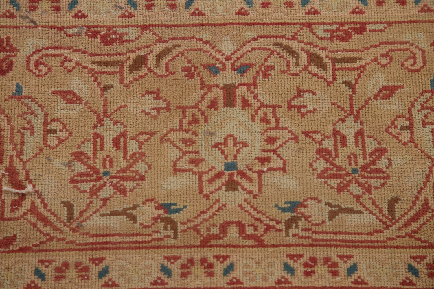 Antique Vegetable Dye Kashan Persian Area Rug 9x13
