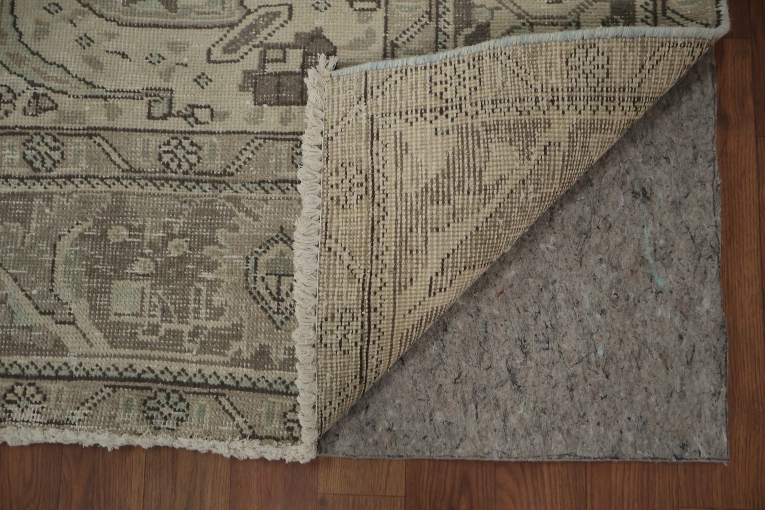Vintage Wool Tabriz Persian Area Rug 6x9