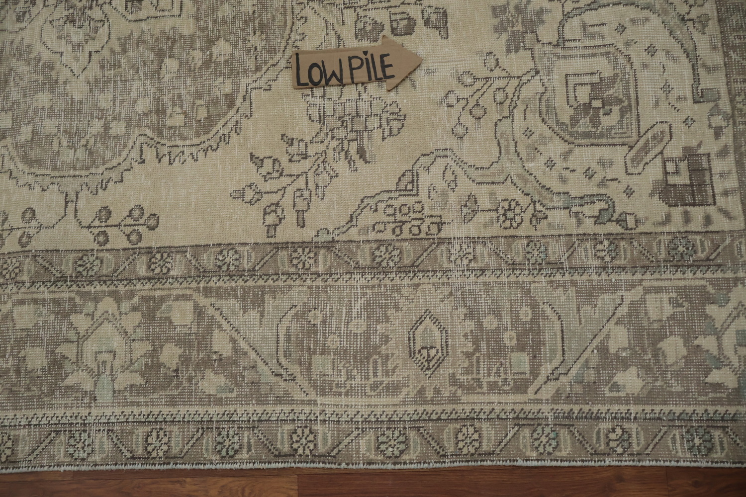 Vintage Wool Tabriz Persian Area Rug 6x9