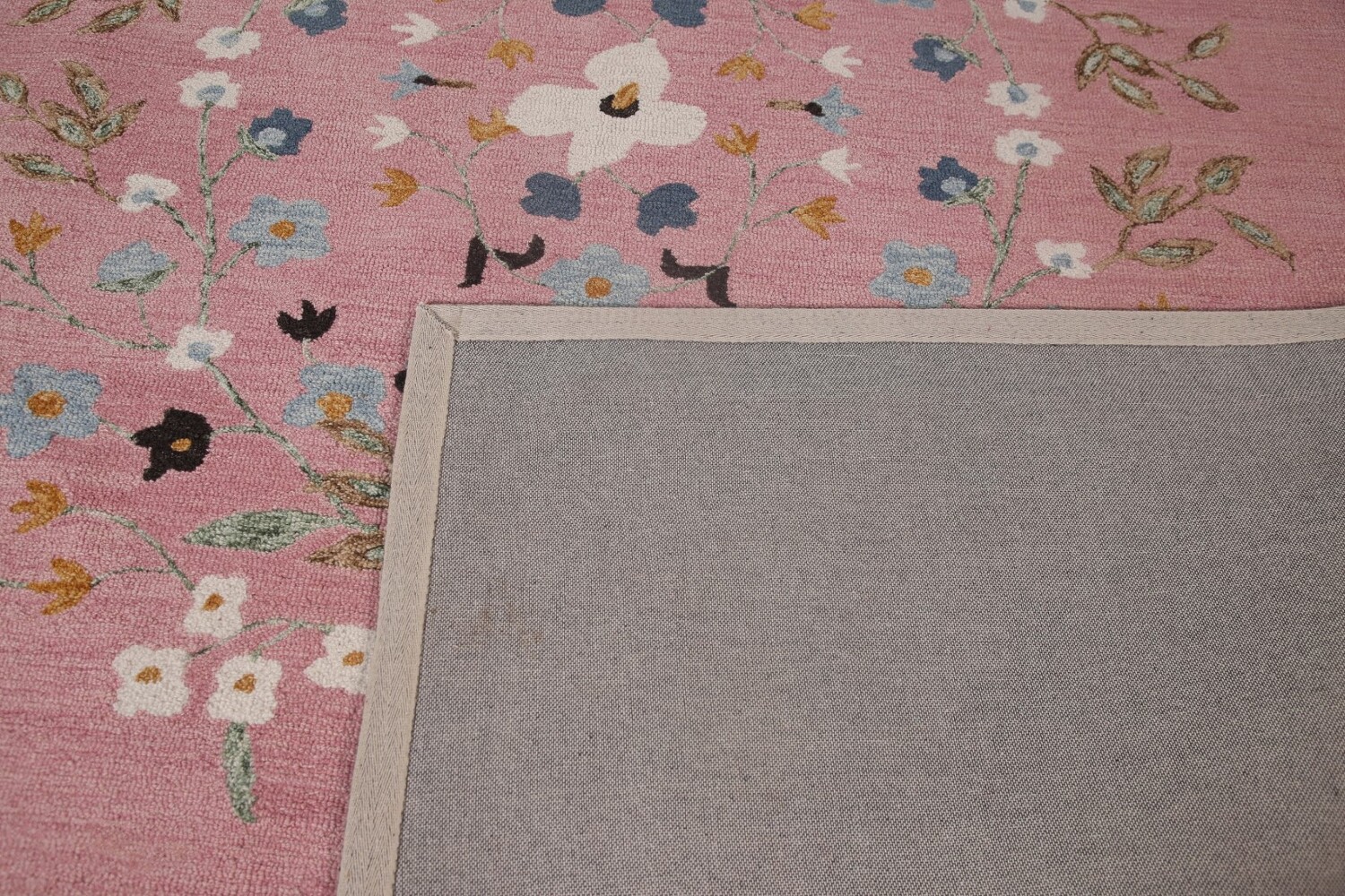 Pink Hand-Tufted Aubusson Indian Rugs