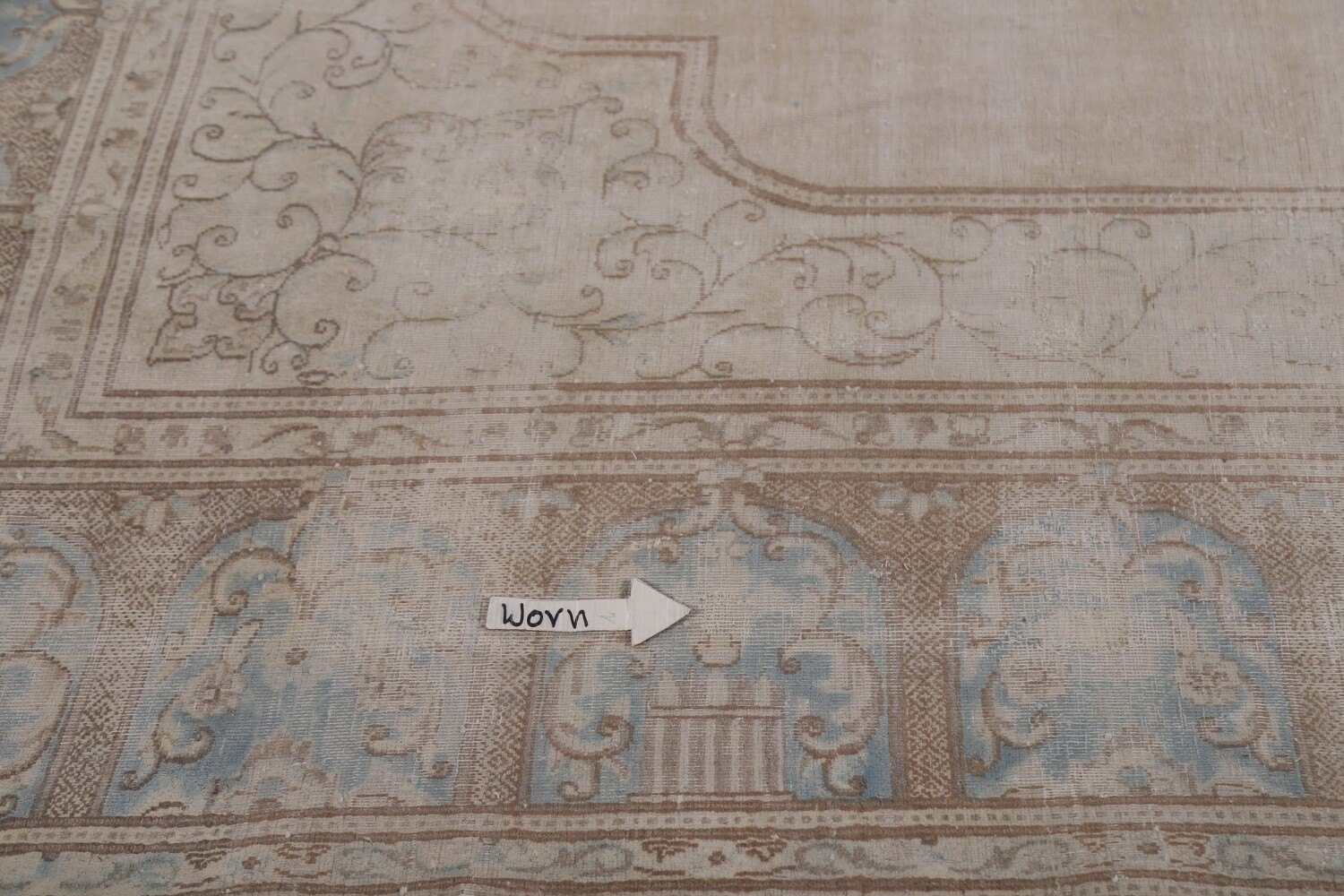 Antique Kerman Persian Area Rug 9x13