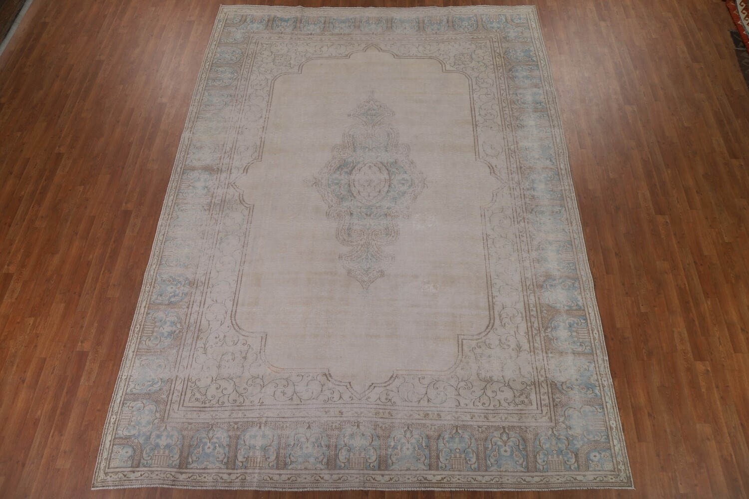 Antique Kerman Persian Area Rug 9x13