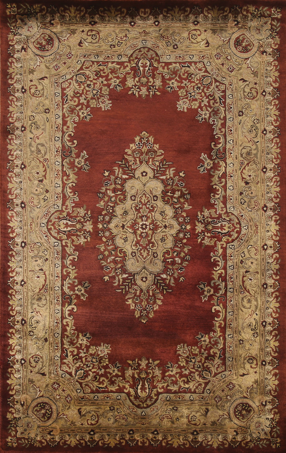 Kerman Wool Hand Tufted Area Rug 5x8