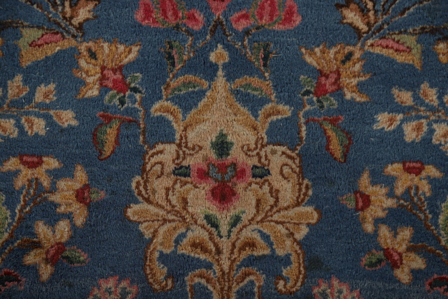 Vegetable Dye Kerman Antique Persian Large Rug 10x18