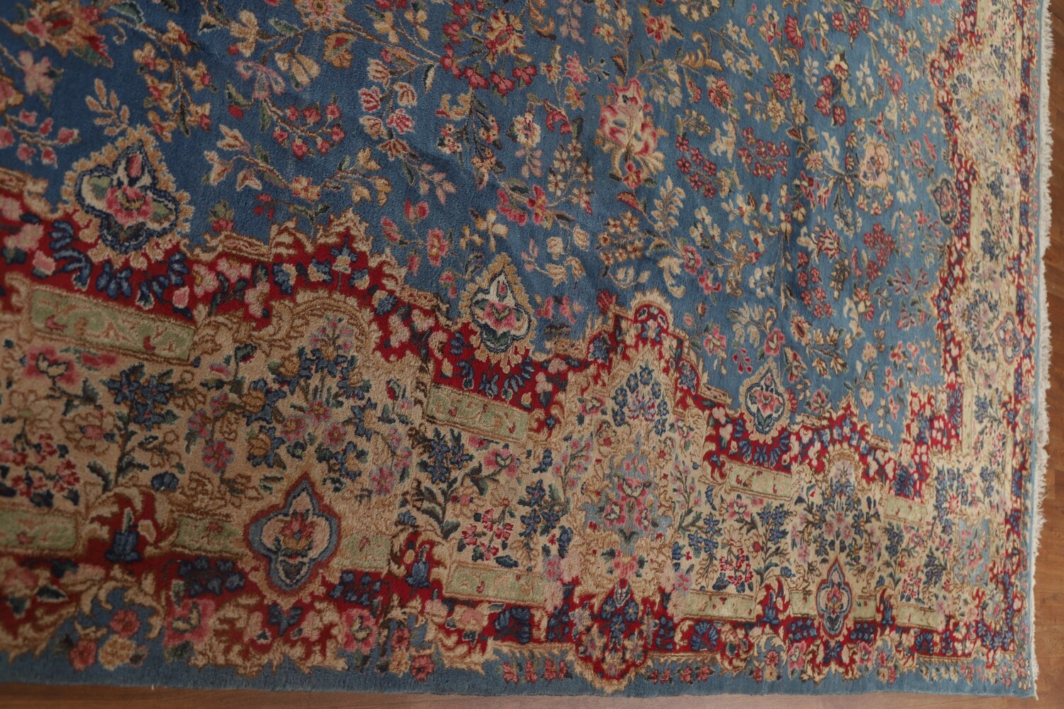 Vegetable Dye Kerman Antique Persian Large Rug 10x18